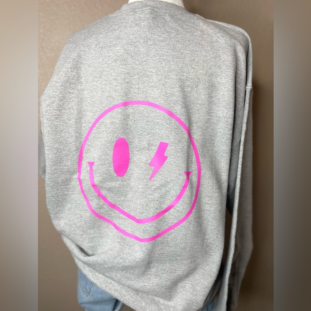 LAST! Smiley Crew Neck